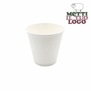 Verres cappuccino personnalisés carton 220ml - Votre logo unique