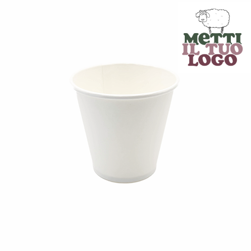 Verres cappuccino personnalisés carton 220ml - Votre logo unique